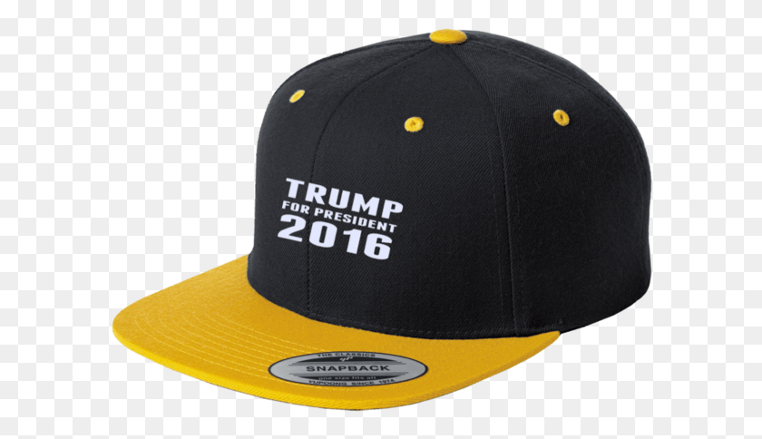598x424 Trump 2016 Flat Bill High Profile Snapback Hat Tiberius Baseball Cap, Clothing, Apparel, Cap HD PNG Download