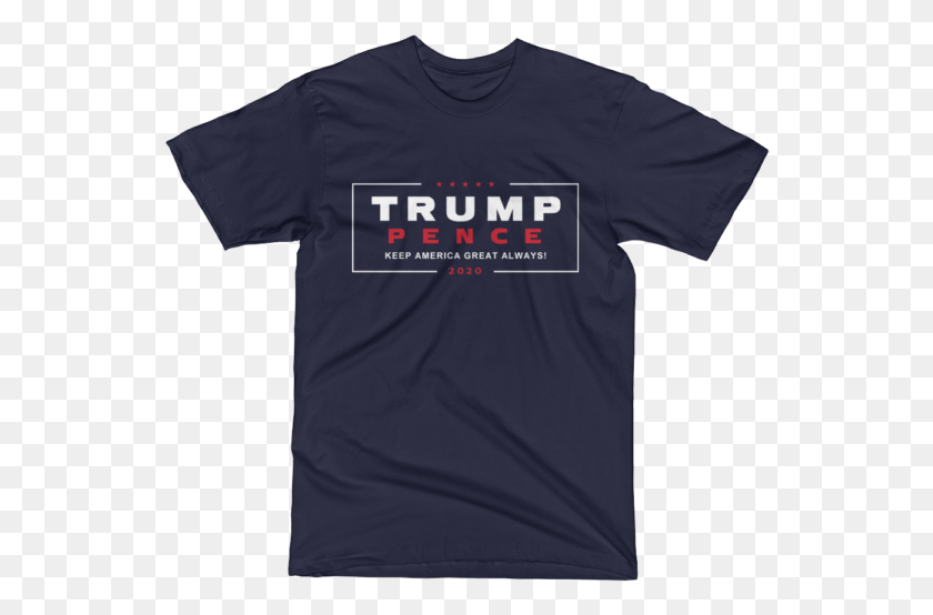 546x494 Trump 2020 Keep America Great Always Navy Tee Shirt President, Clothing, Apparel, T-shirt HD PNG Download