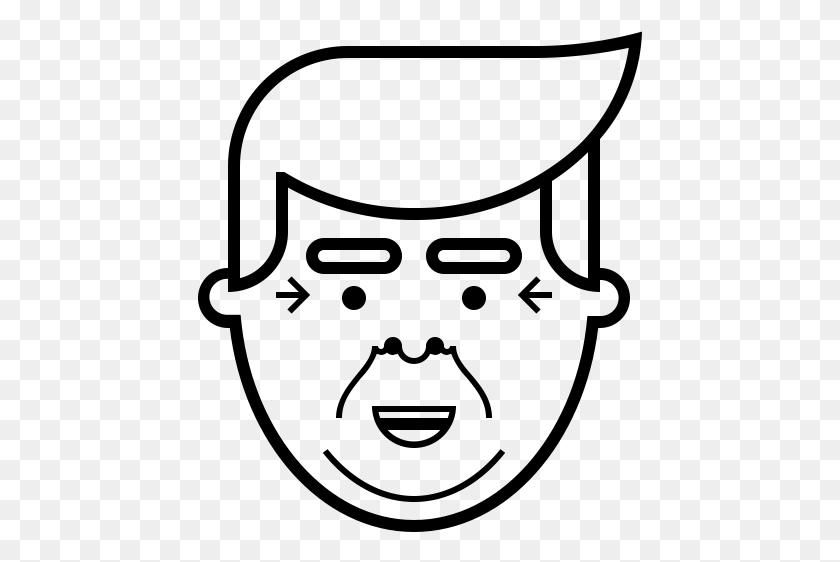 445x502 Trump Gezicht Achter Muur, Grey, World Of Warcraft Png