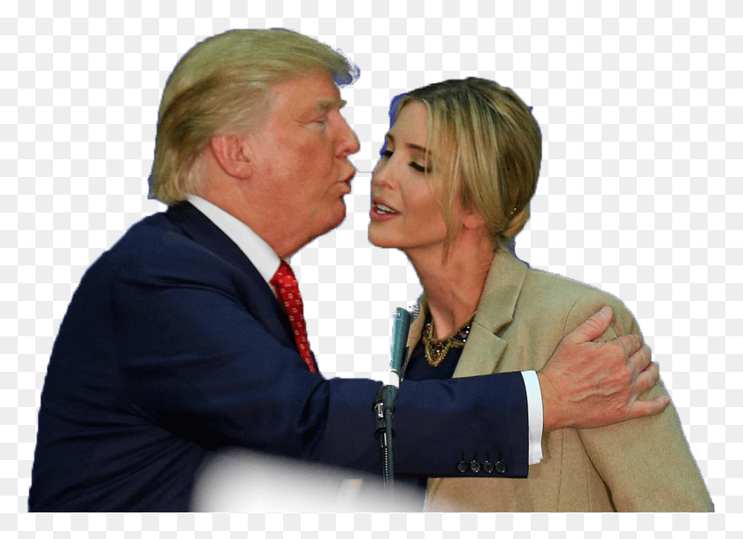 1071x754 Trump Kissing Ivanka Trump Kissing, Tie, Accessories, Accessory HD PNG Download