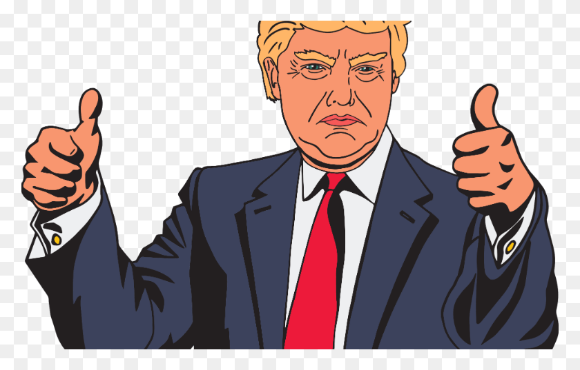 778x477 Trump May And Farage Donald Trump Cartoon, Corbata, Accesorios, Cara Hd Png