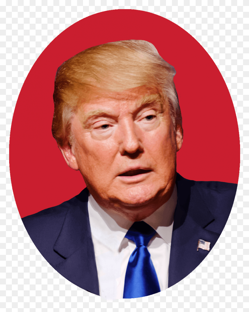 904x1151 Trump Oval Donald Trump Face Circle, Tie, Accessories, Accessory HD PNG Download