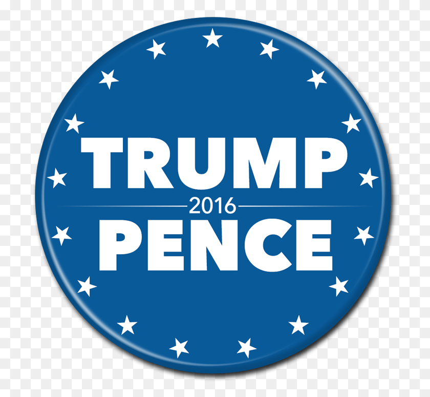 715x715 Descargar Png / Botón De Círculo De Trump Pence, Logotipo, Símbolo, Marca Registrada Hd Png