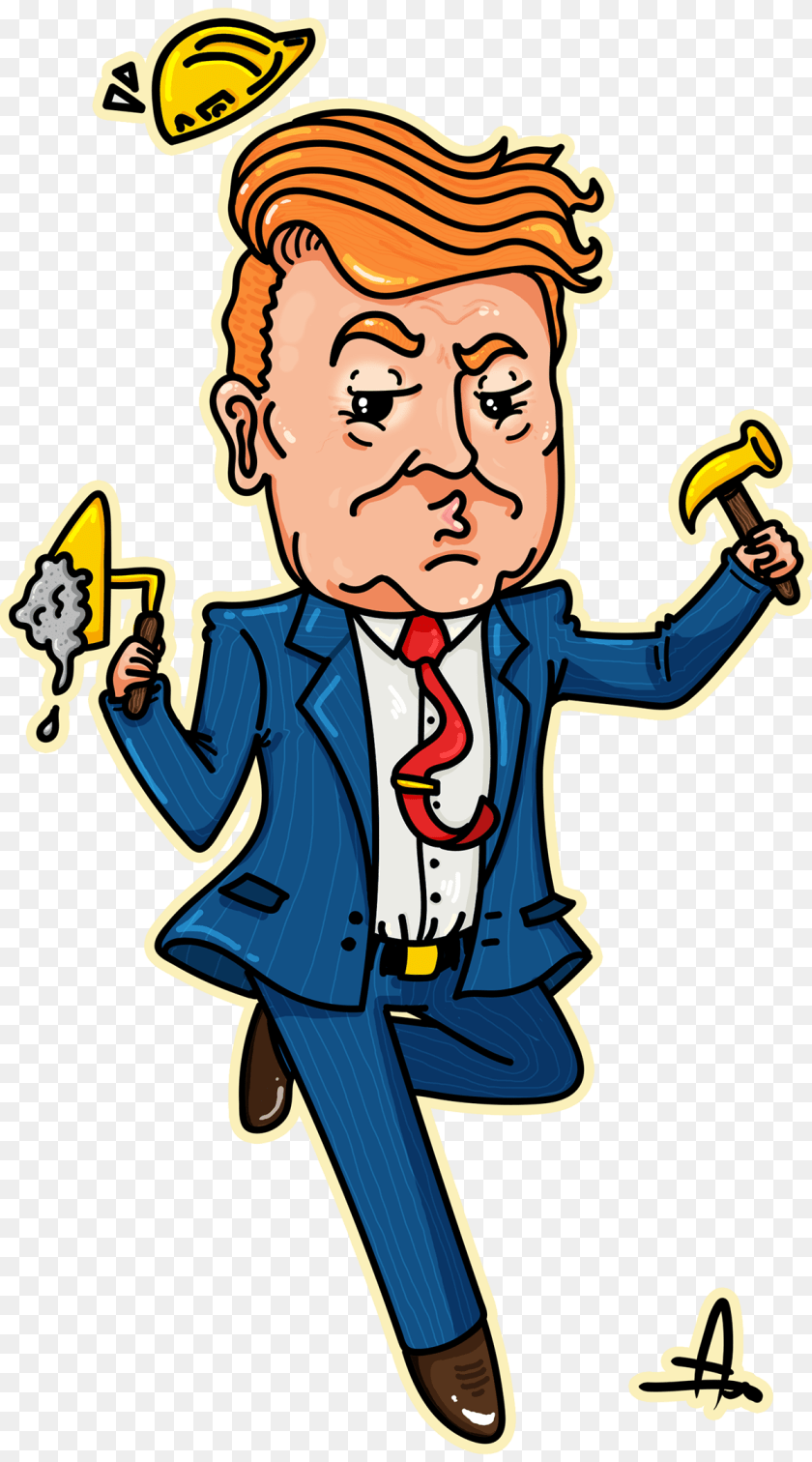 Trump San Character Design On Behance, Baby, Person, Face, Head Transparent PNG