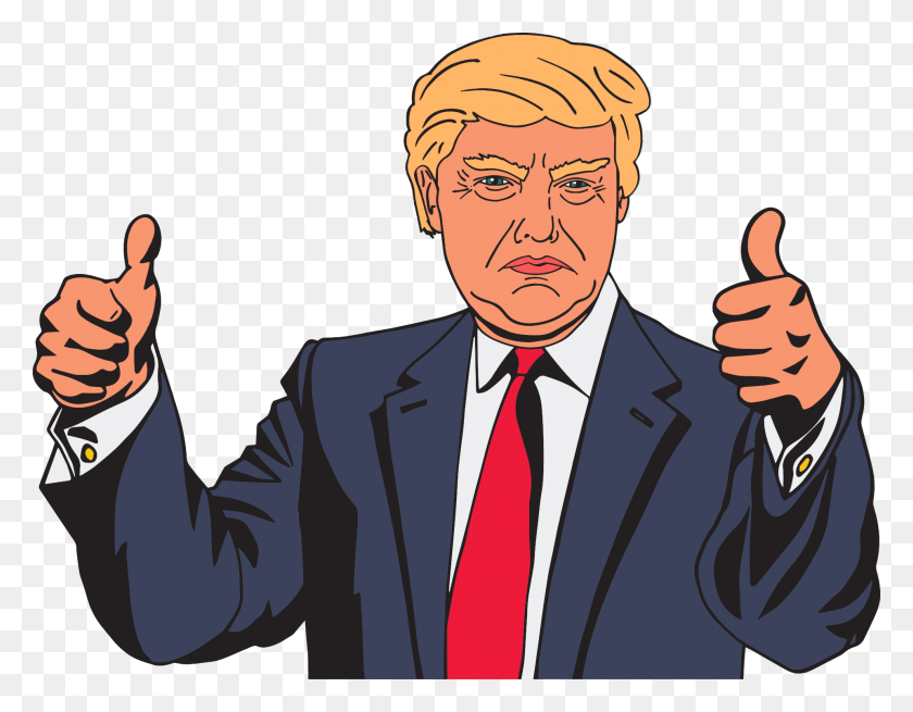 1920x1466 Trump Thumbs Up Clipart, Tie, Accessories, Accessory HD PNG Download