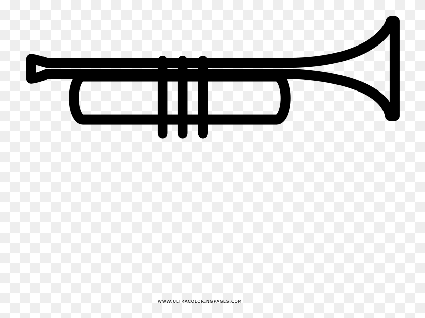 740x569 Trumpet Coloring, Gray, World Of Warcraft HD PNG Download