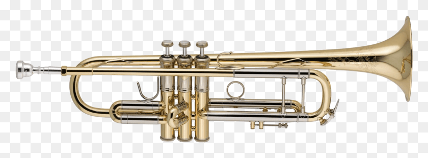 1918x615 Trumpet Images Bach Stradivarius, Horn, Brass Section, Musical Instrument HD PNG Download