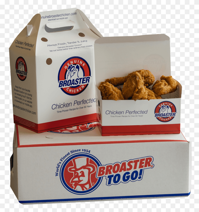 833x893 Try Our Broaster Fried Chicken Broaster Chicken, Nuggets, Food, Box HD PNG Download