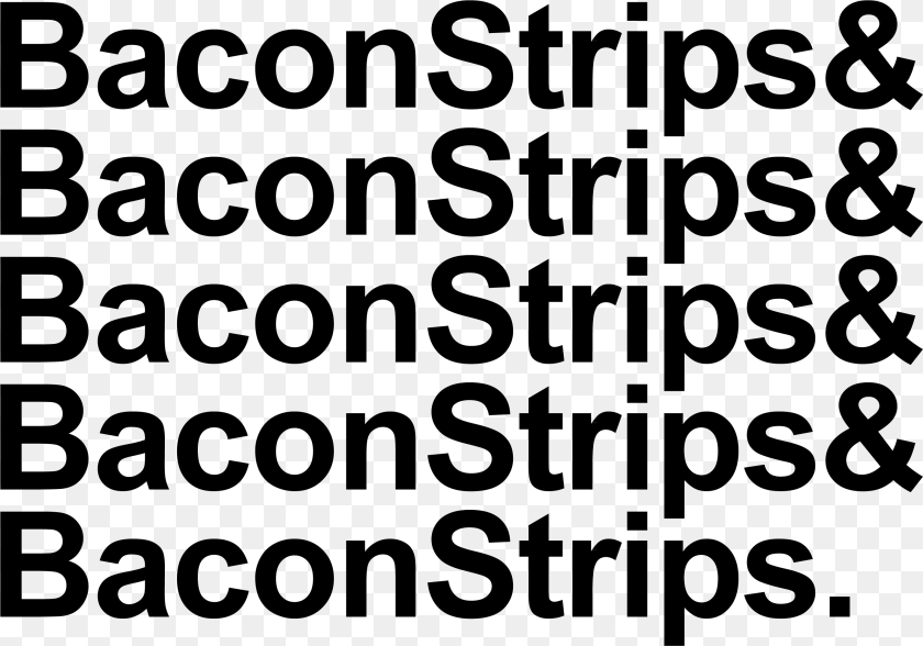 2828x1978 Tshirt Bacon Strips Illustration, Gray Sticker PNG