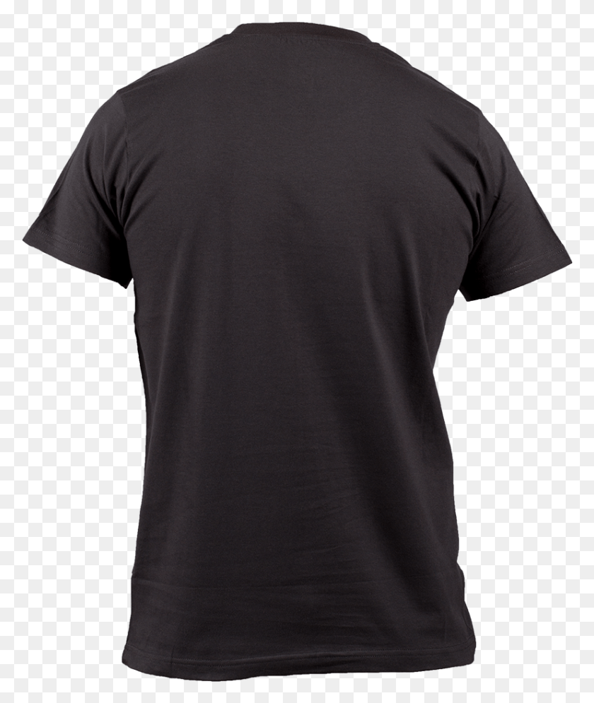 827x992 Tshirt Black Back Transparent T Shirt, Clothing, Apparel, T-shirt HD PNG Download