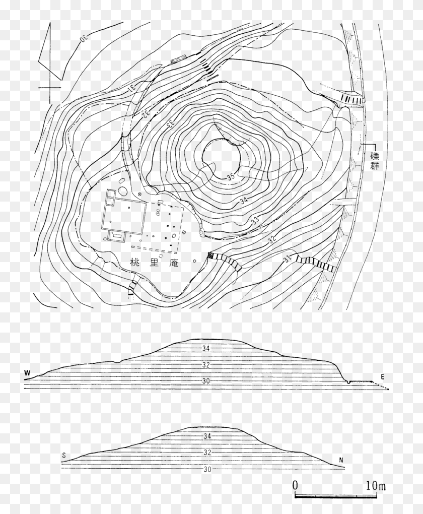 748x960 Tsunashima Tumulus Survey Plan Sketch, Tela De Araña, Araña, Invertebrado Hd Png
