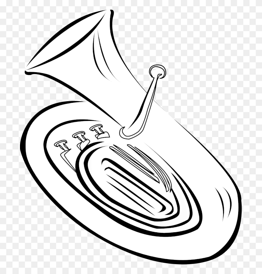 713x820 Tuba Clipart Euphonium Clipart, Musical Instrument, Horn, Brass Section HD PNG Download