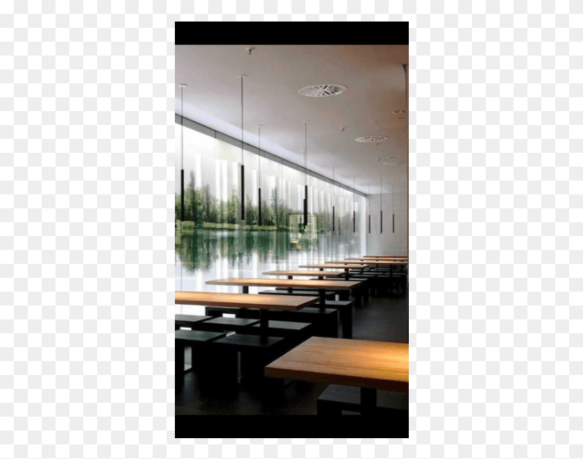 338x601 Tuba Colgante Hsbc Cafeteria Dusseldorf Alemania, Mesa, Muebles, Interior Hd Png