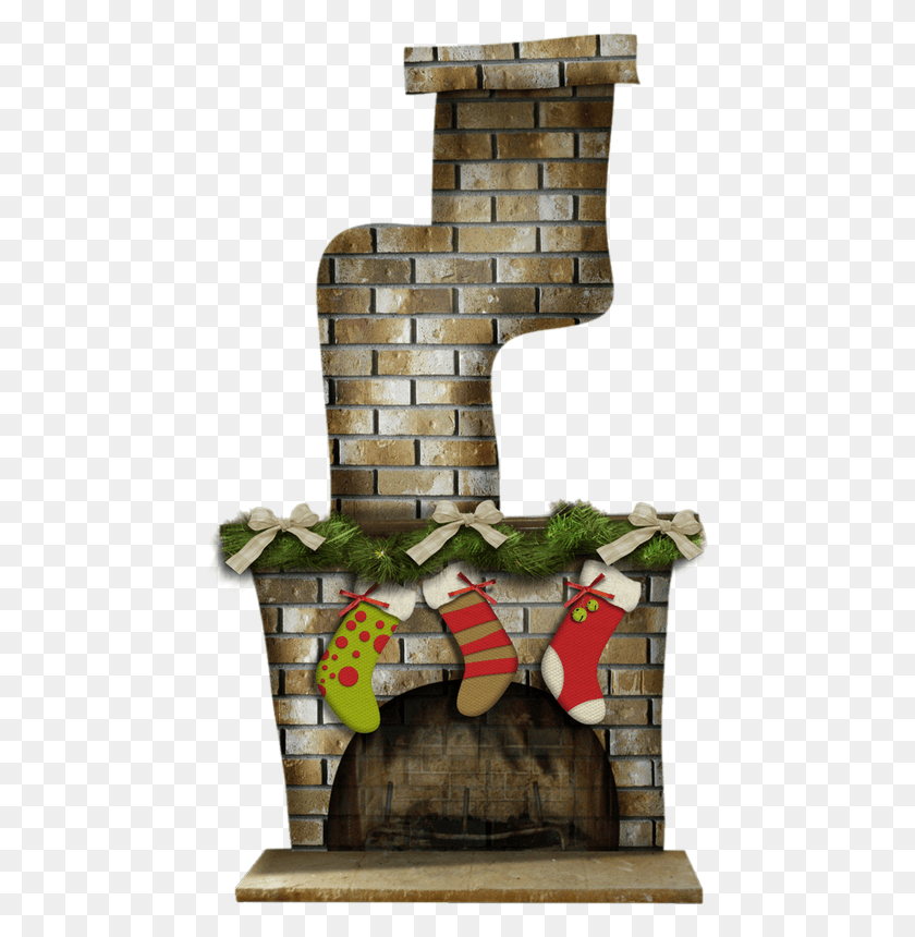 460x800 Tube Nol Brick Wall, Рождественский Чулок, Чулок, Подарок Hd Png Скачать