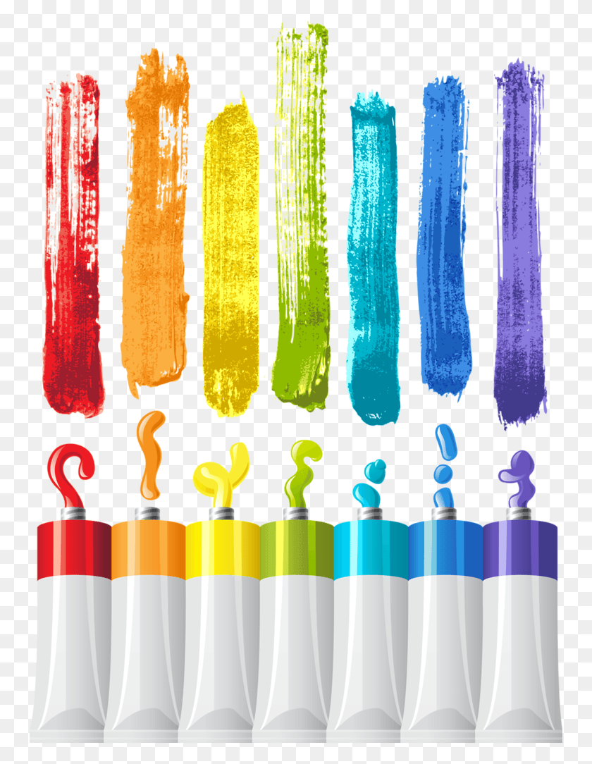 756x1024 Tubes Ambiances Dco Bright Paint Colors Paint Vector Oil Paint, Sweets, Food HD PNG Download