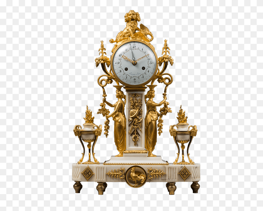 441x614 Tubes Montre Horloge Louis Xvi Watches Dekorace Quartz Clock, Clock Tower, Tower, Architecture HD PNG Download