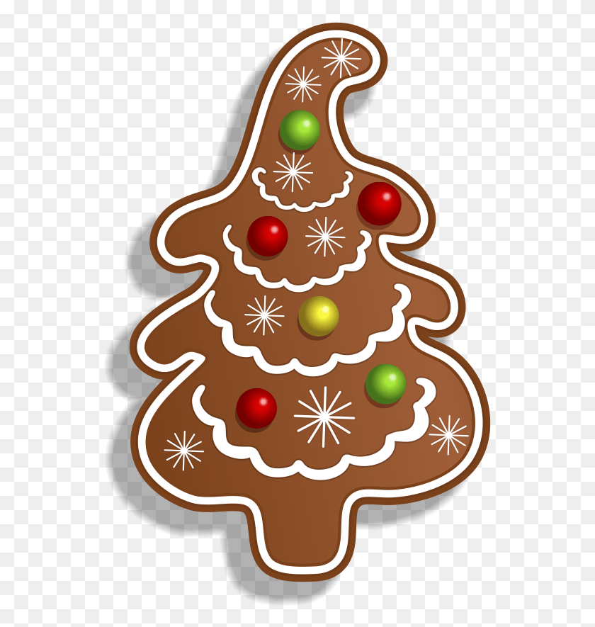 547x825 Tubes Noel Cannes Pains D39pices Bonbons Gingerbread Cookies Christmas Tree Clipart, Plant, Ornament, Tree HD PNG Download