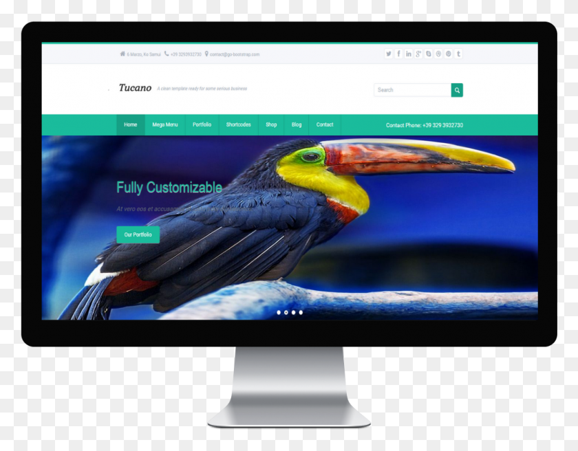 994x760 Tucano Multipropose Theme Computer Monitor, Monitor, Screen, Electronics HD PNG Download