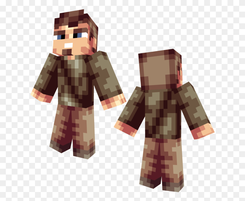 635x631 Tuhqlpng Walking Dead Daryl Minecraft Skin, Clothing, Apparel, Robe HD PNG Download