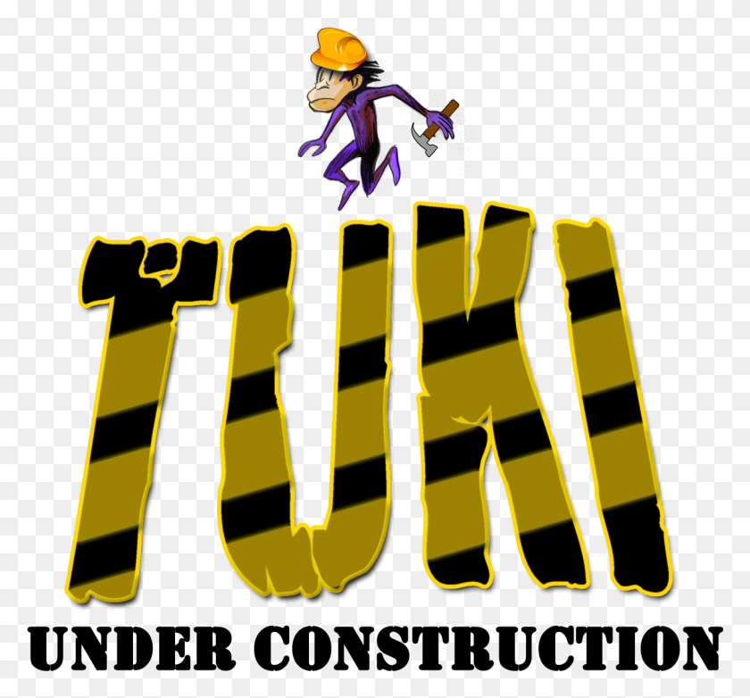 1207x1118 Tuki Under Construction, Text, Person, Human HD PNG Download
