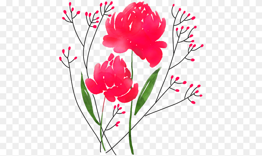 Tulip, Flower, Plant, Carnation, Pattern Sticker PNG