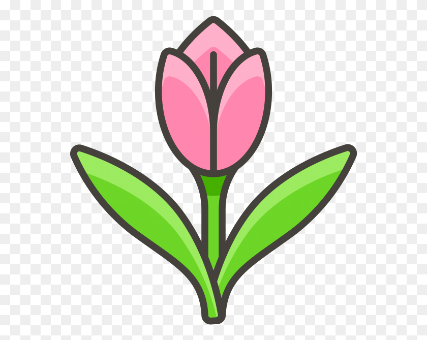 567x609 Tulip Emoji Icon Emojis De Plantas, Plant, Flower, Blossom HD PNG Download