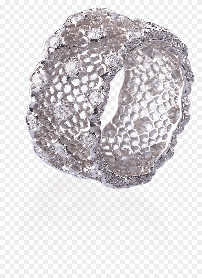 858x1207 Кольцо Из Тюля Broccato Buccellati Из Тюля, Кристалл, Бриллиант, Драгоценный Камень Png Скачать