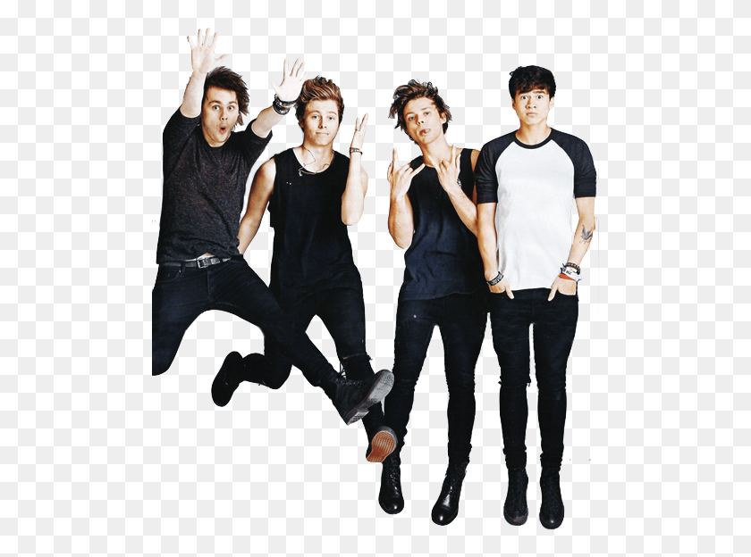 501x564 Tumblr 5 Seconds Of Summer, Person, Human, Dance Pose HD PNG Download