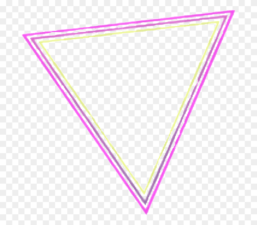 702x675 Tumblr Aesthetic 90s Neon 80s Freetoedit Aesthetic 80s, Triangle, Arrowhead, Heart HD PNG Download