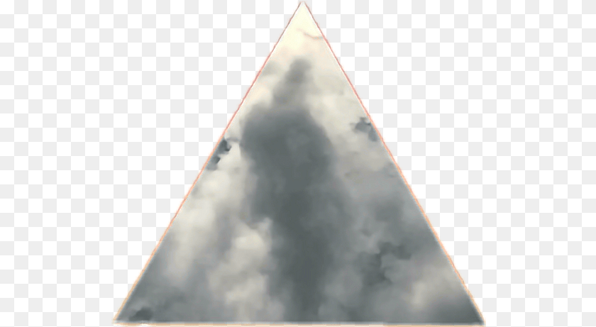 529x461 Tumblr Cloud Sky Triangle Shape Whereu0027s My Mind Triangle, Nature, Outdoors Transparent PNG