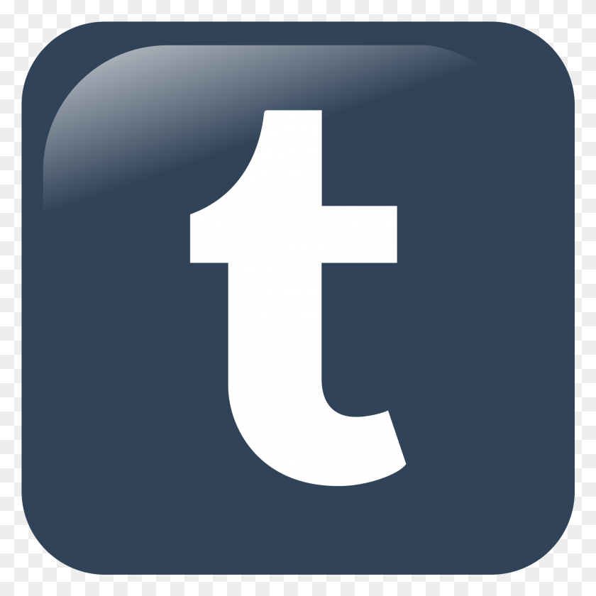 1837x1837 Tumblr Logo Free App With T Logo, Number, Symbol, Text HD PNG Download