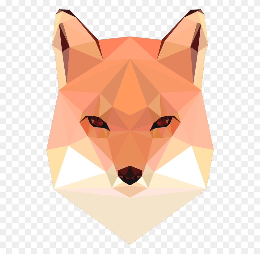 540x760 Tumblr Pet Fox Low Poly Inspirational Artwork Low Poly Fox, Rug, Face HD PNG Download