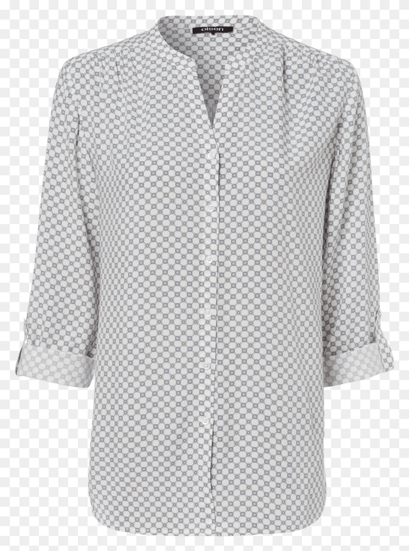 1325x1821 Tunic Blouse With Minimal Print Blouse, Clothing, Apparel, Shirt Descargar Hd Png