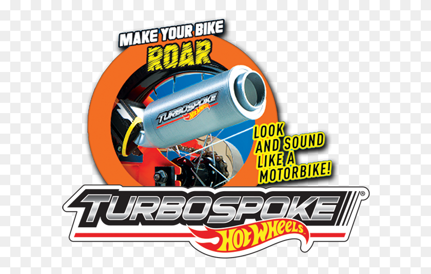 602x473 Turbospokehot Wheels Bicycle Exhaust System Hot Wheels 16 Bike Turbospoke, Advertisement, Poster, Flyer HD PNG Download