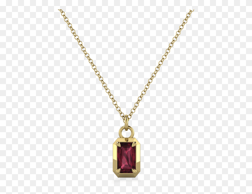 461x586 Turin 14k Yellow Gold Garnet Necklace Gold Pendant Aries, Jewelry, Accessories, Accessory HD PNG Download