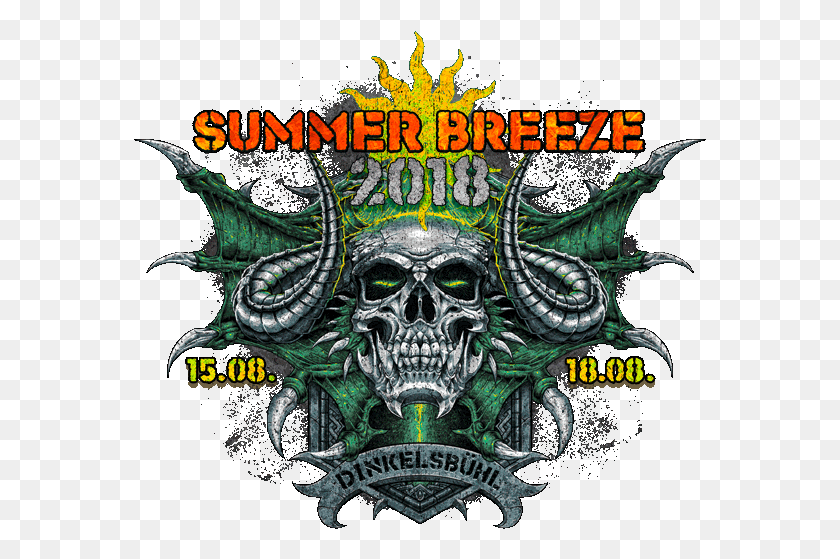 573x499 Descargar Png Turisas To Play Summer Breeze Festival Summer Breeze 2018 Logo, Poster, Publicidad, Símbolo Hd Png