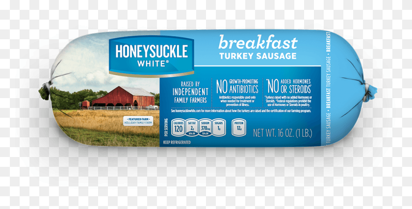 1025x482 Turkey Breakfast Sausage Roll Honeysuckle White, Poster, Advertisement, Building HD PNG Download