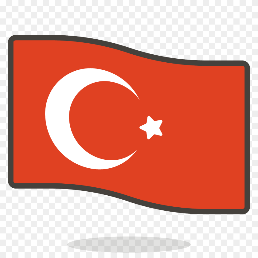 1920x1920 Turkey Flag Emoji Clipart Sticker PNG