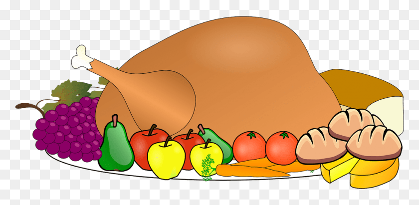 1031x464 Turkey Food Thanksgiving Clip Art Free, Plant, Meal, Bird HD PNG Download