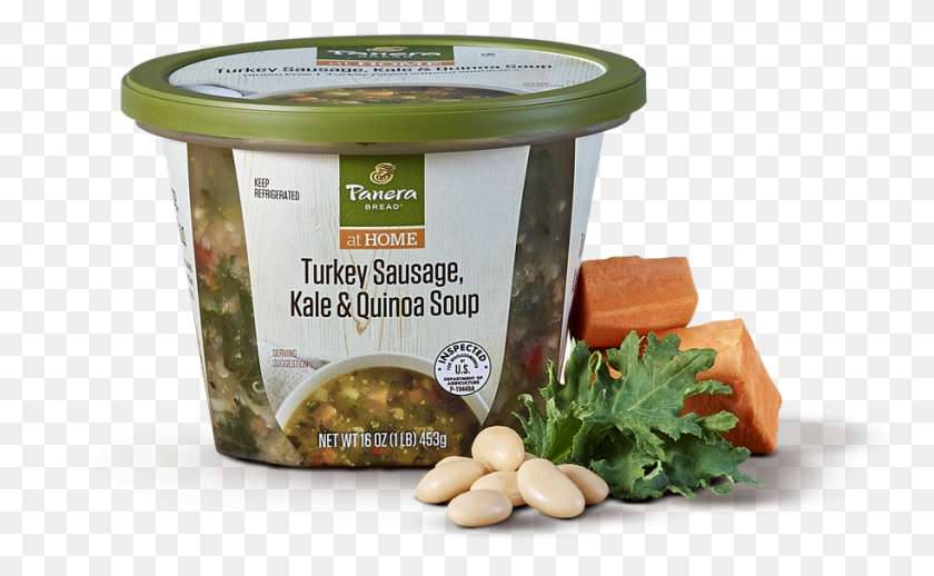 913x537 Turkey Sausage Kale Amp Quinoa Soup Creamed Spinach, Plant, Produce, Food HD PNG Download
