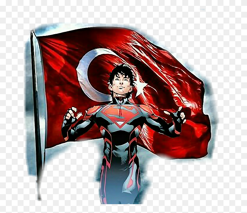 678x664 Turquía Superboy Bayrak Turkiye, Persona, Humano, Símbolo Hd Png