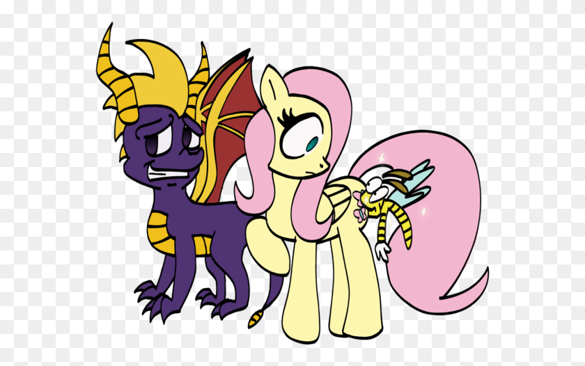 567x466 Turkleson Fluttershy Plot Bite Safe Sparx The Dragonfly Spyro And Fluttershy, Graphics, Doodle HD PNG Download