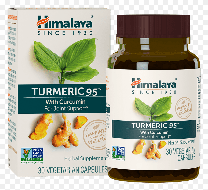 959x869 Turmeric 95 Himalaya Turmeric Tablets, Potted Plant, Plant, Vase HD PNG Download