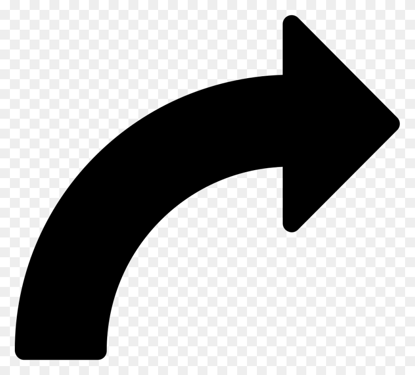 981x878 Turn Right Arrow Comments Right Turn Arrow Vector, Logo, Symbol, Trademark HD PNG Download