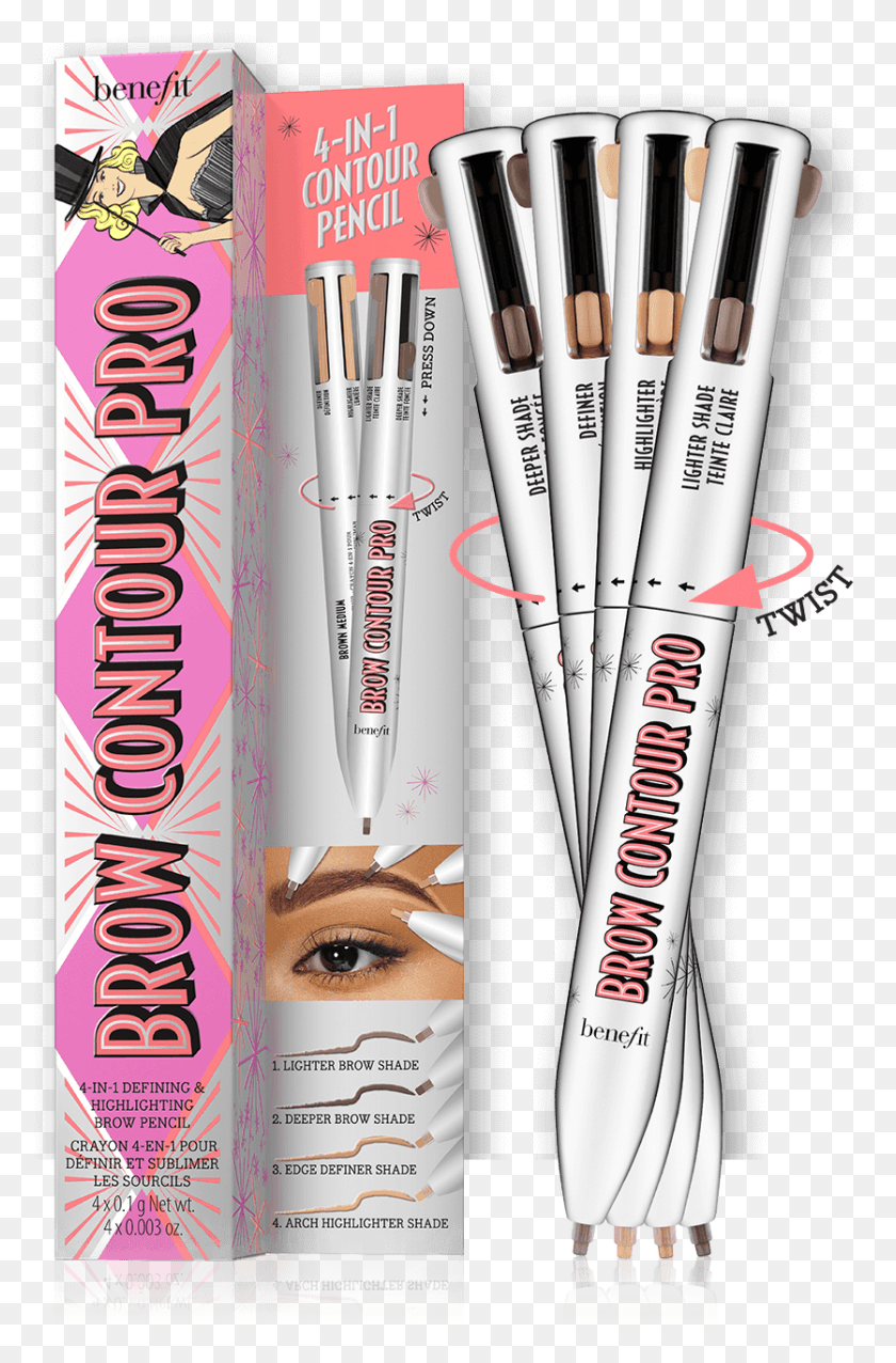 836x1304 Turn Shapeless Flat Brows Into Defined Contoured Brow Contour Pro Pen, Cosmetics, Brush, Tool HD PNG Download