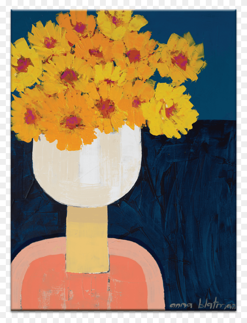 1419x1887 Turners Daisies Sunflower, Modern Art HD PNG Download