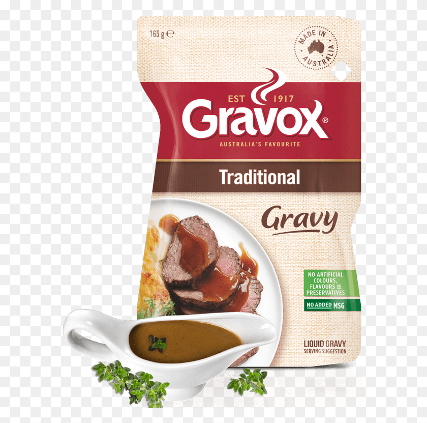 595x771 Turning Meals Into Memories For 100 Years Gravox Traditional Gravy, Food, Dessert, Cutlery HD PNG Download