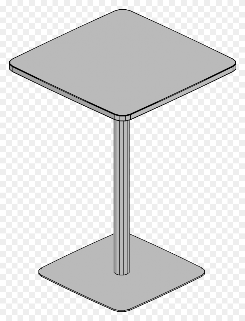 803x1071 Turnstone Table Cafe Height 30 Square End Table, Furniture, Tabletop, Lamp HD PNG Download