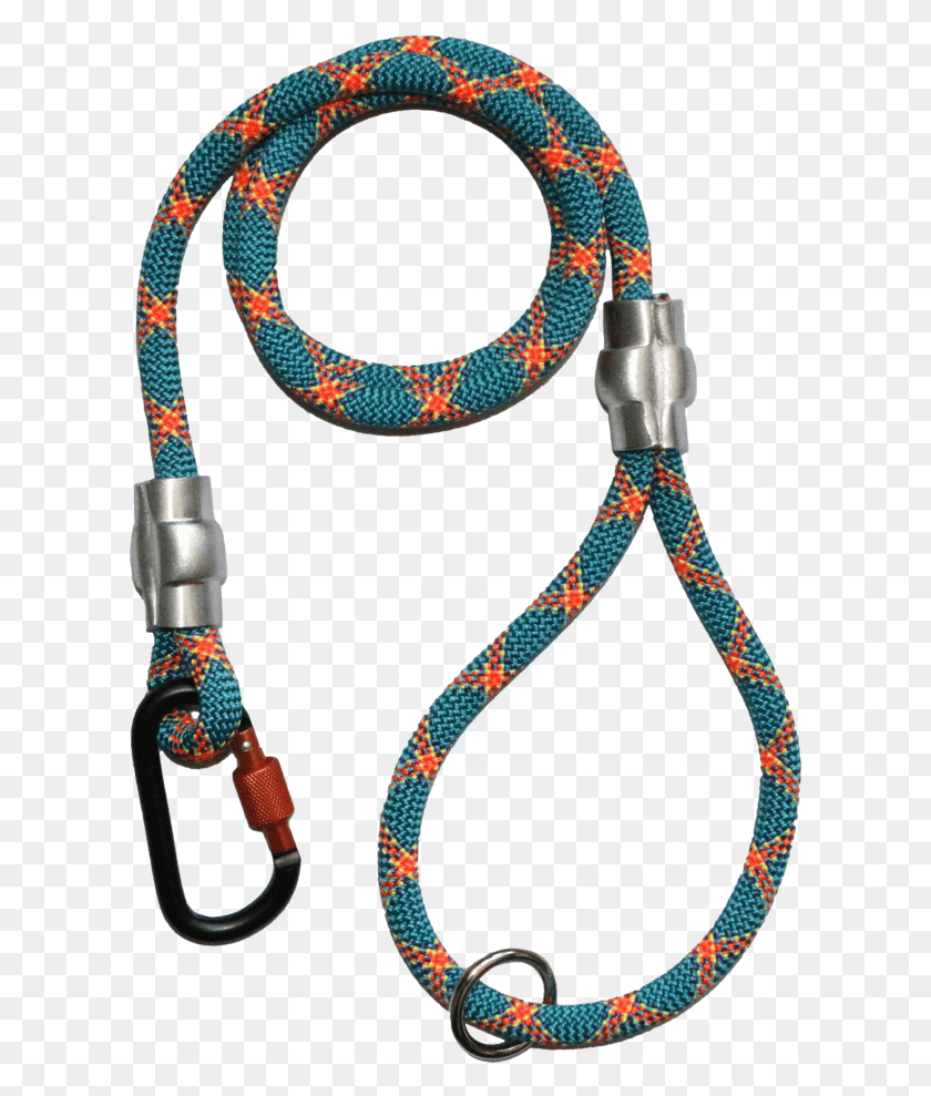 608x929 Turquoise Amp Orange Dog Leash Professional Climbing Skipping Rope, Necklace, Jewelry, Accessories HD PNG Download