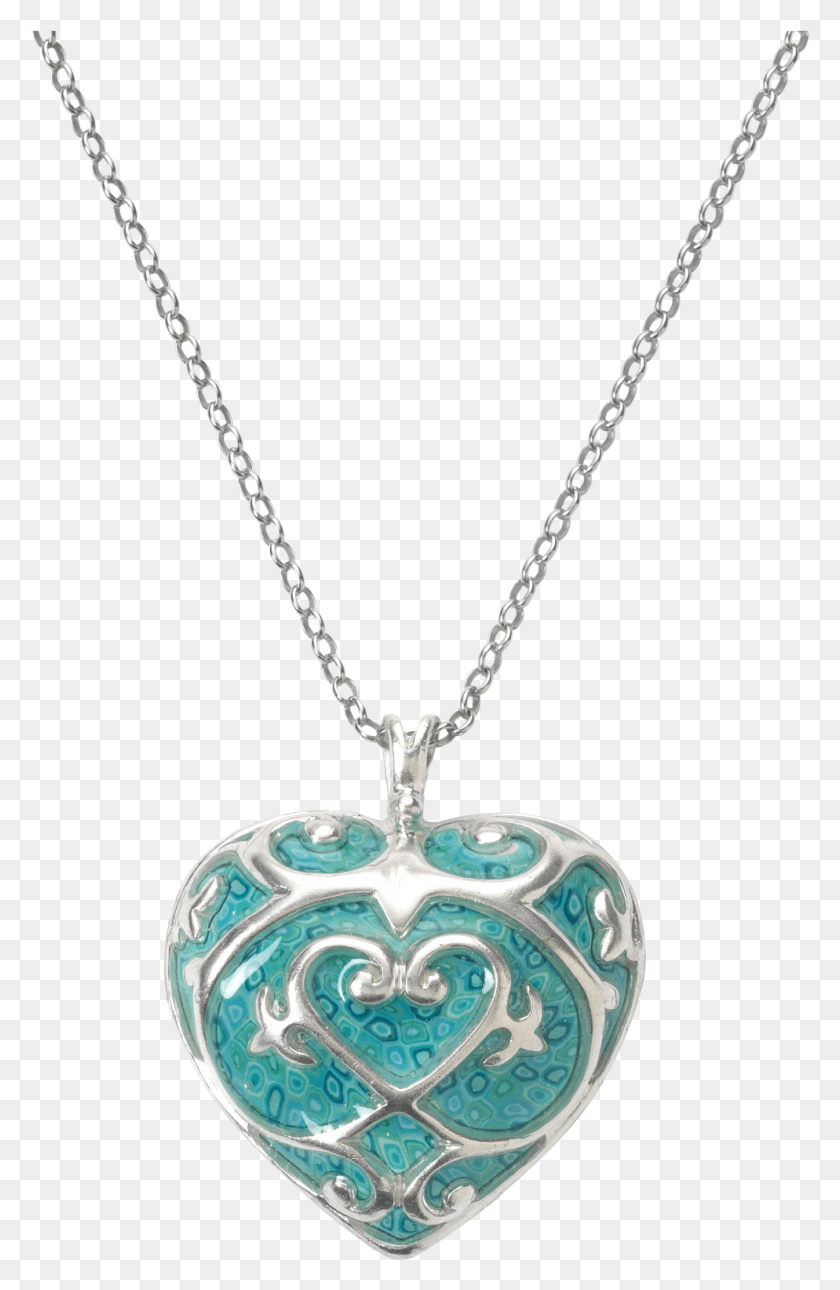 994x1568 Turquoise Heart Pendant Necklace With Royal Decoration Turquoise Love Heart Necklace, Locket, Jewelry, Accessories HD PNG Download
